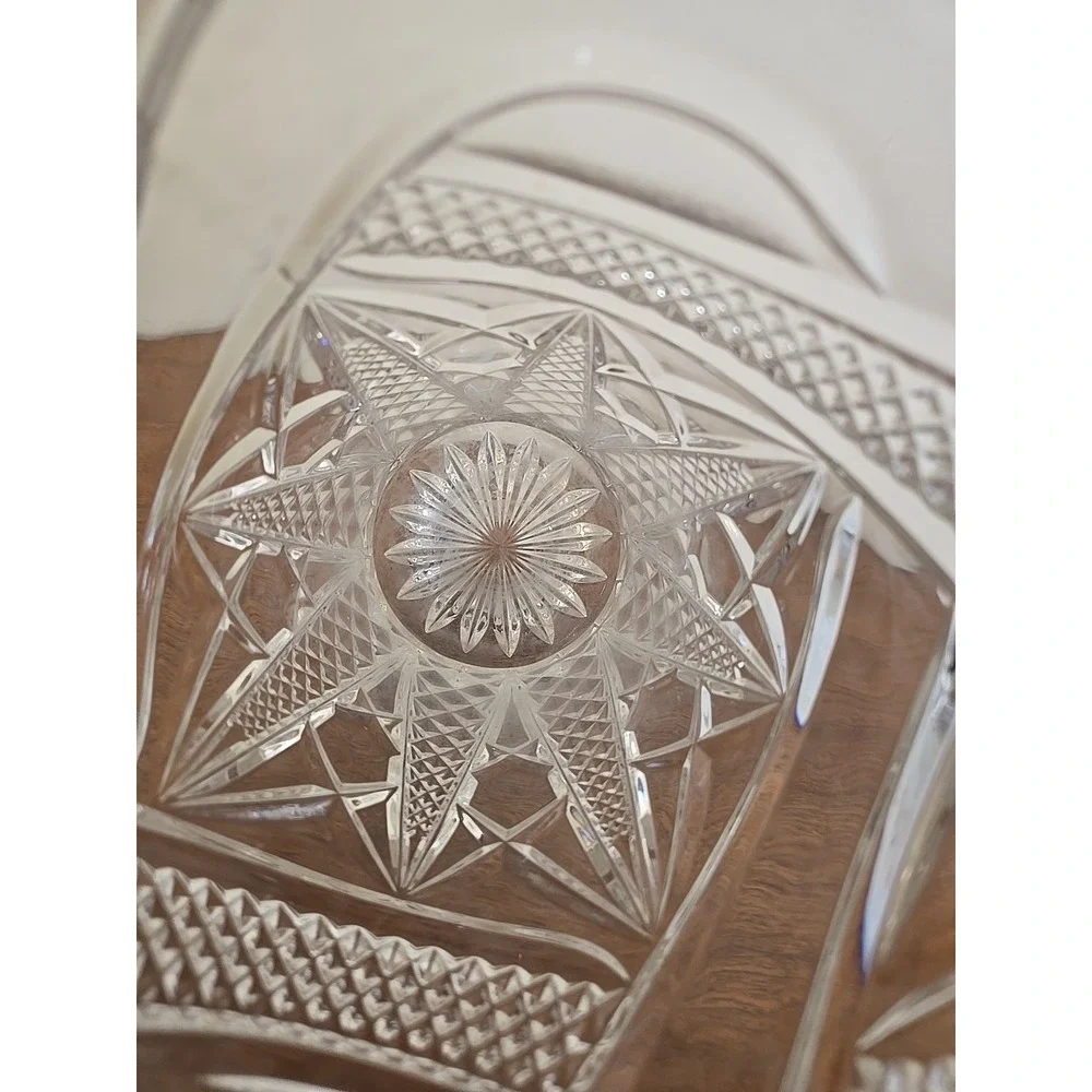 Vintage Lead Crystal Glass Vase 10